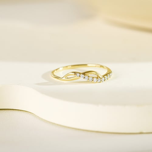 Atypischer Ring aus Silber mit Lab Grown Diamanten Joel