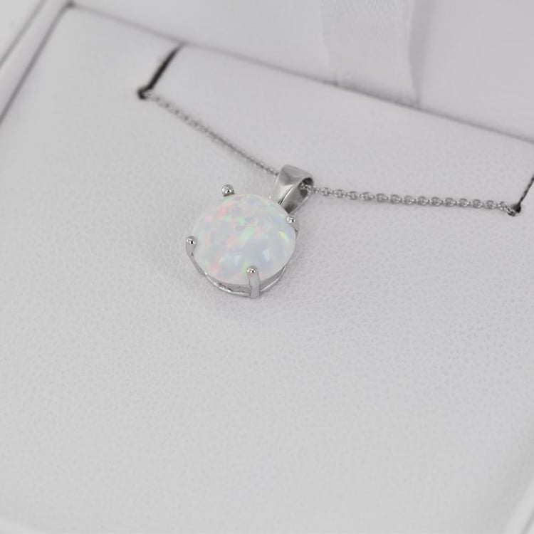 Opal Anhänger in Gold in Eppi-Geschenkbox 27084