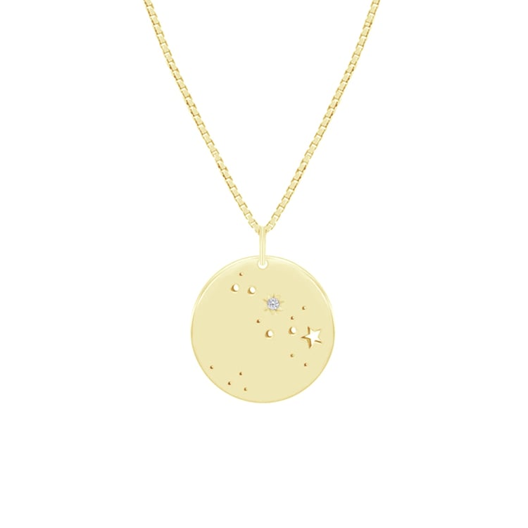 Silberner Anhänger mit Sternbild und Diamant Nyala 83733