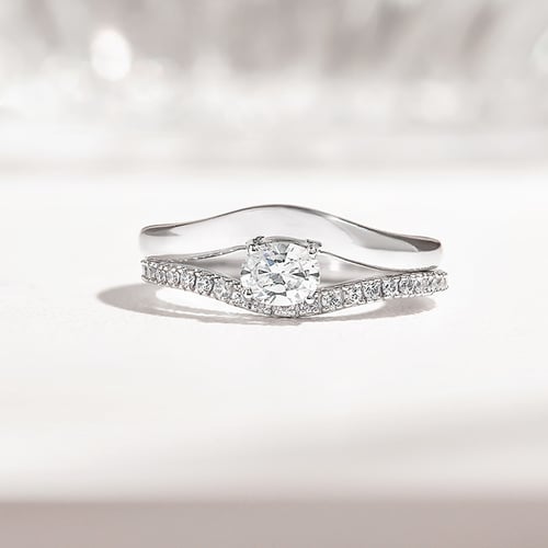 Set mit Diamantringen Celeste