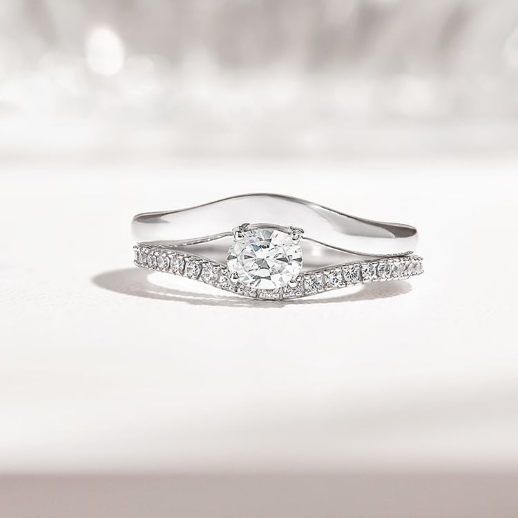 Set mit Diamantringen 156055