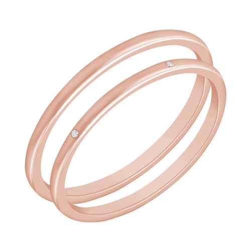 Minimalistische Eheringe aus Gold Claudia