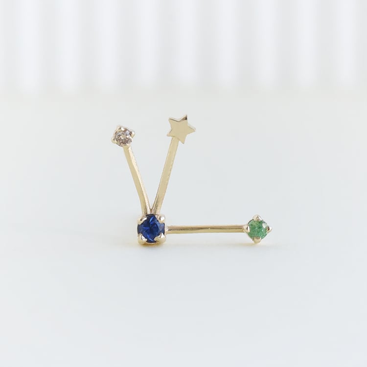 Ohrring mit Sternzeichen Taurus 95202