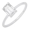 Verlobungsring mit Buchstaben und Lab Grown Diamanten im Emeraldschliff Olson