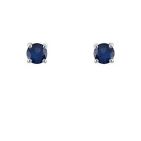 Ohrstecker mit blauen Saphiren und Auswahl der Größe Franci