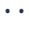 Ohrstecker mit blauen Saphiren und Auswahl der Größe Franci