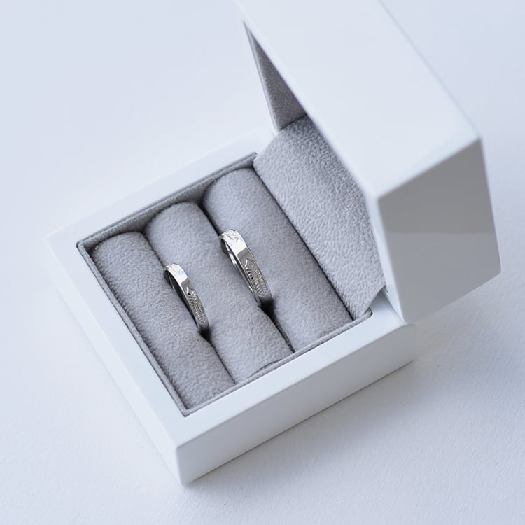 Romantische Eheringe aus Platin Muoneta 69080