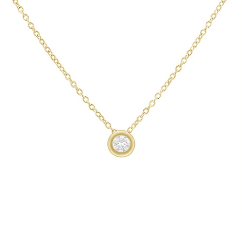 Silberner Halskette mit Lab Grown Diamant Adriana