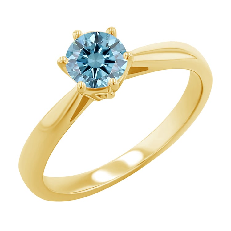 Verlobungsring mit blauem Diamant Sati 124971