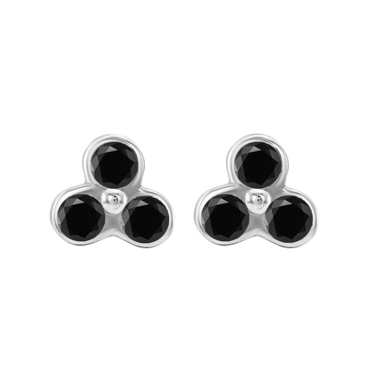 Goldene Ohrringe mit Diamanten 63686