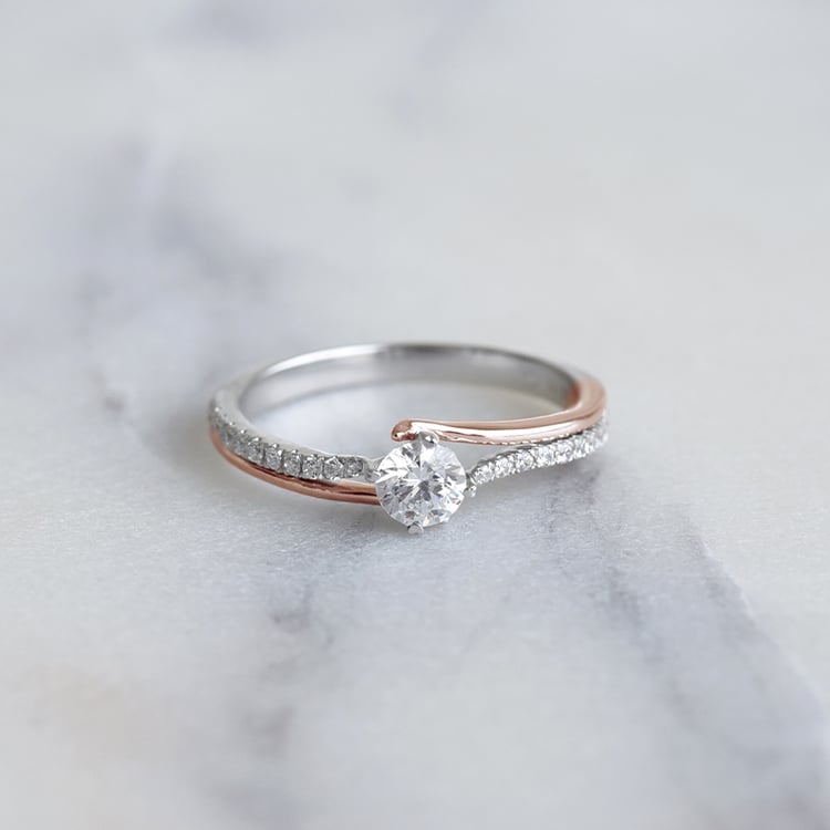 Goldring mit Diamanten 87126