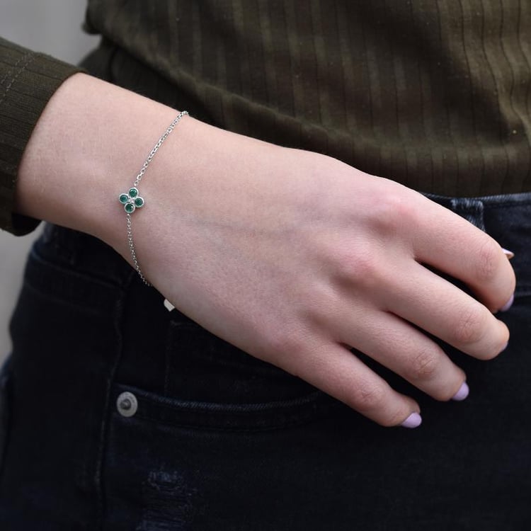 Armband mit Blüte 43667