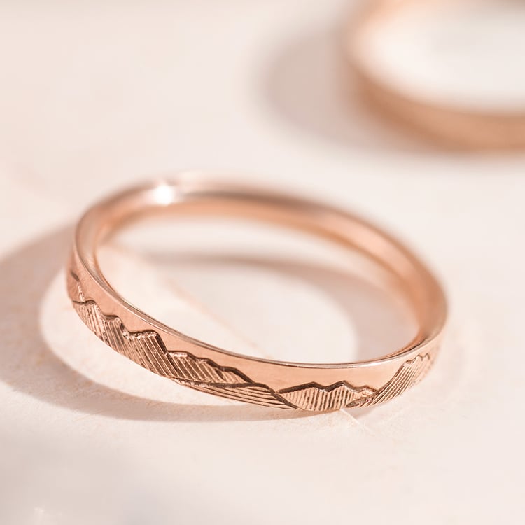 Eheringe mit der Gravur von Bergmotiven Safa 157190