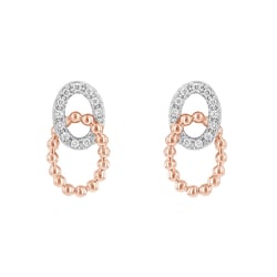 Durchflochtene Ohrringe mit Diamanten Helene