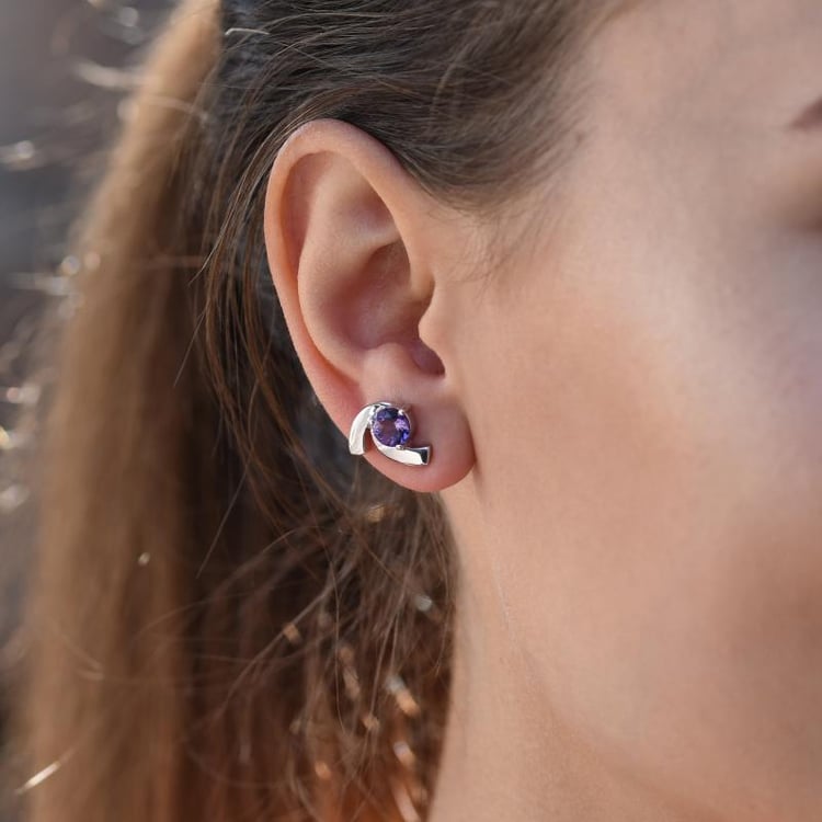 Silberne Ohrstecker 46998