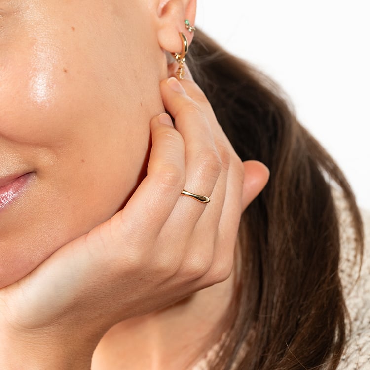 Silberner gewellter Ring Jax 149182