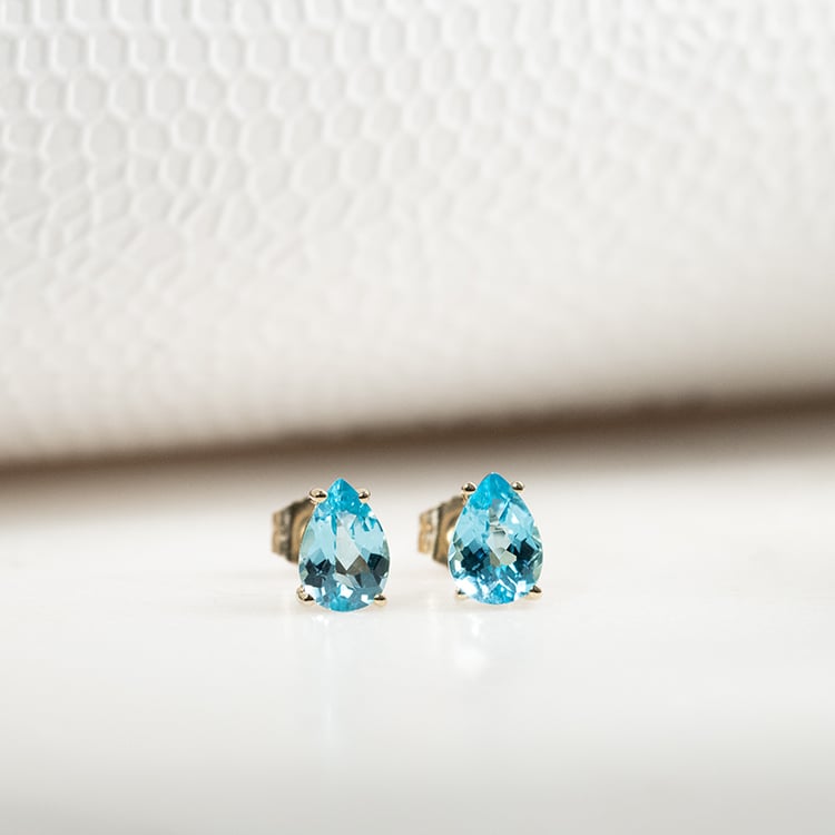 Tränen aus Topas in goldenen Ohrringen Reata 133306