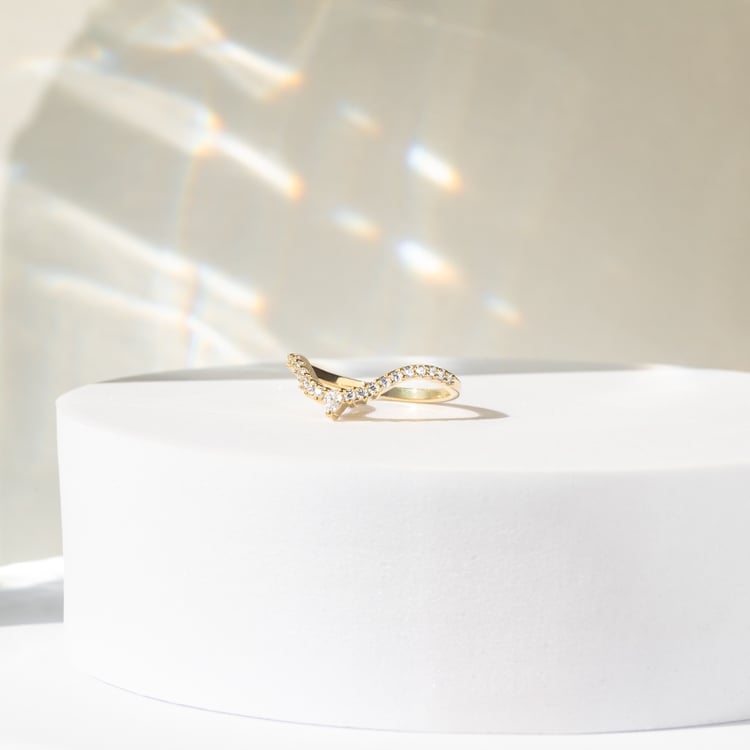 Eternityring in V-Form mit Diamanten Phineas 141471