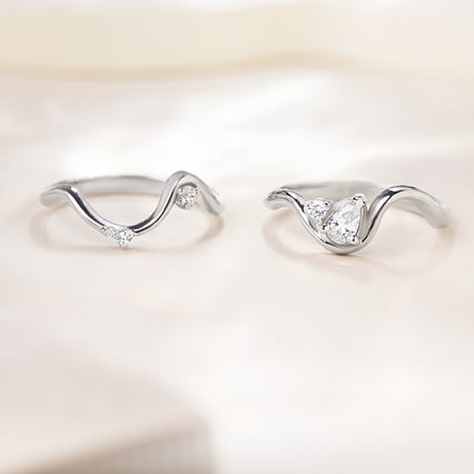 Romantisches Verlobungs-Set mit Lab Grown Diamantringen Lylah