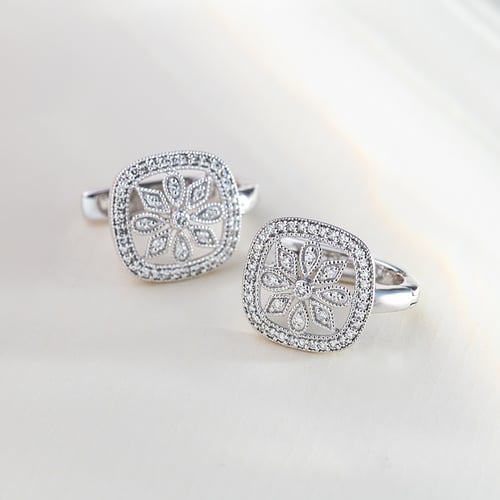Ohrringe mit Diamantblumen Retta