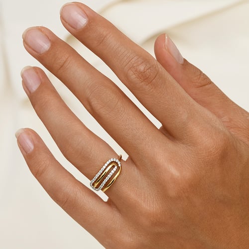 Ring aus Gold mit Lab Grown Diamanten Rebeca