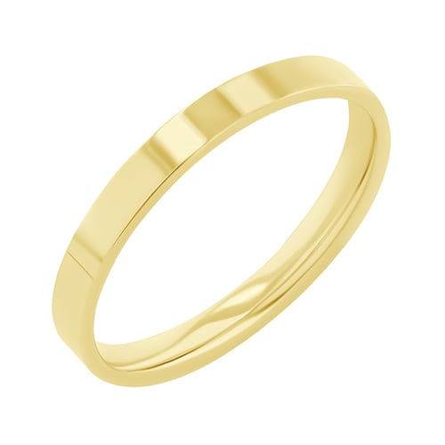 Flache Eheringe aus Gold mit Diamanten Yorik