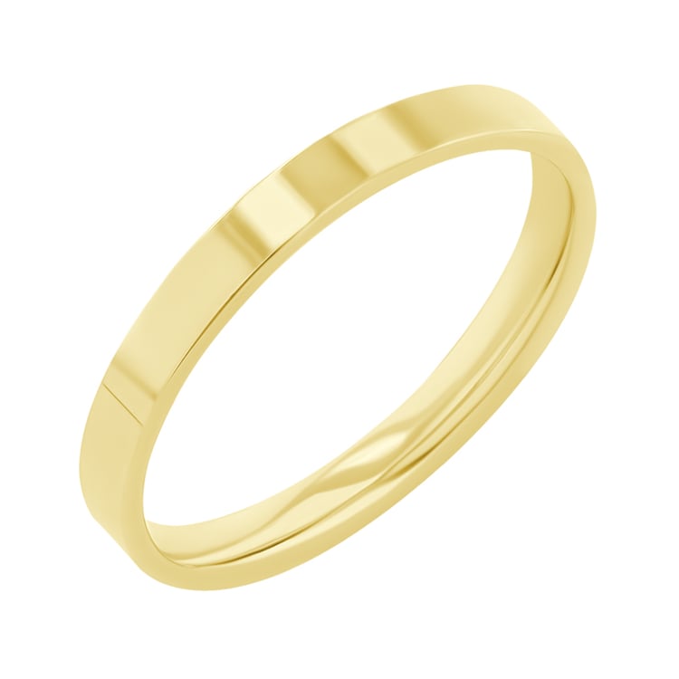 Flache Eheringe aus Gold mit Diamanten Yorik 117590