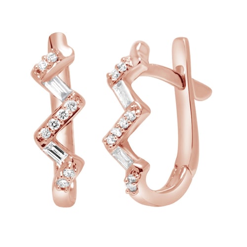 Diamantene Creolen aus Gold oder Platin Ransom