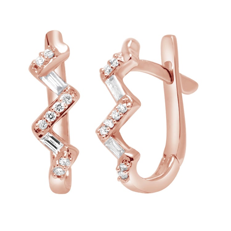 Diamantene Creolen aus Gold oder Platin Ransom 125626