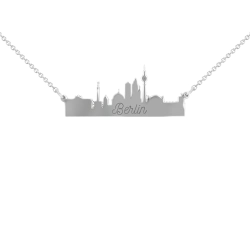 Silberne Kette und Anhänger Stadt Berlin