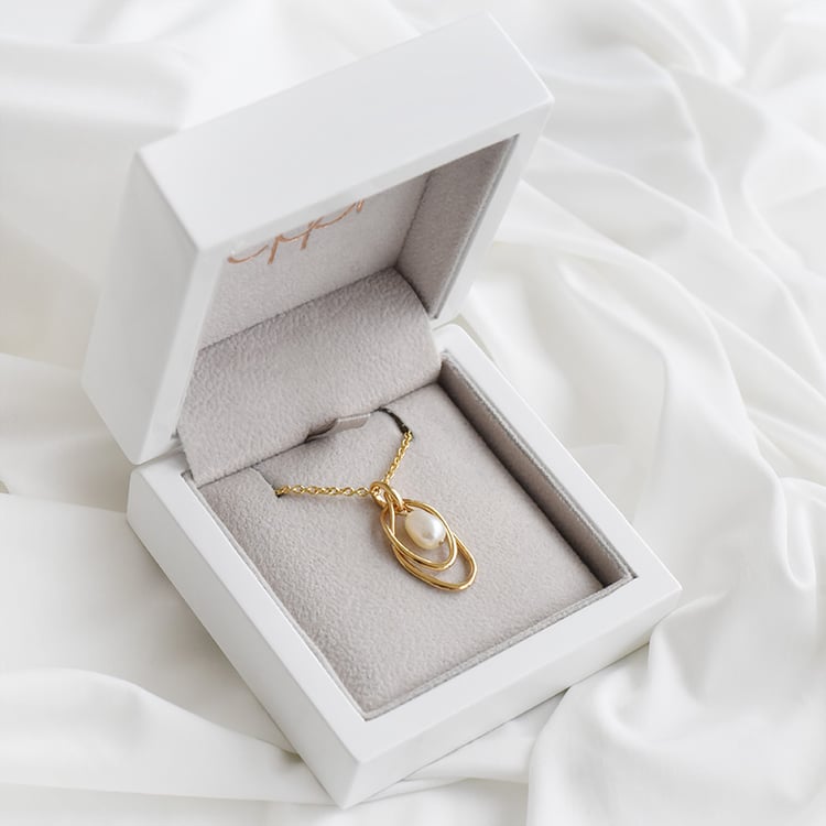 Vergoldeter Anhänger mit Perle Talitus 90905