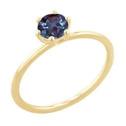 Verlobungsring mit Lab Grown Alexandrit Birdie