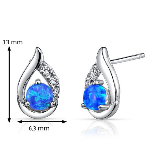 Opal Silberohrringe 6445