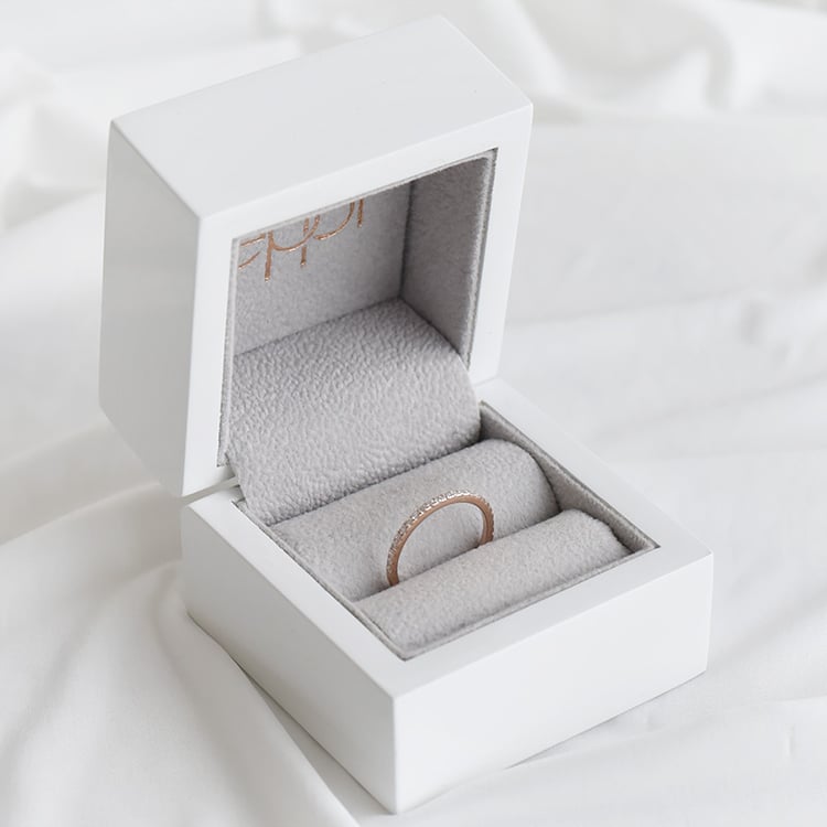 Memoryring aus Roségold mit Diamanten Jemma 92379