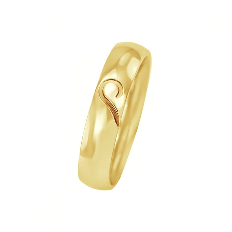 Goldene Trauringe mit Herz und Diamant Alnea 96053