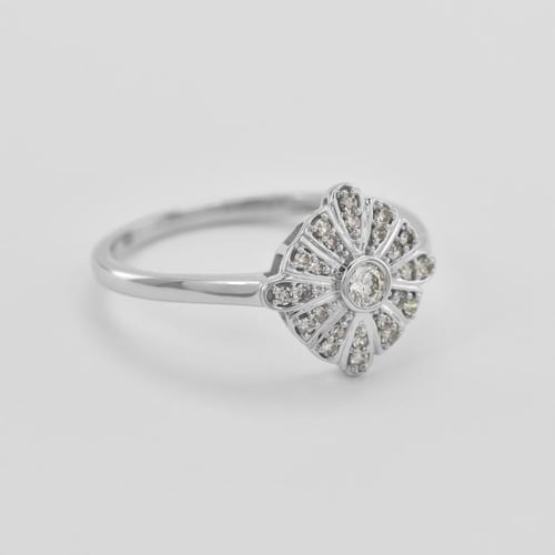 Goldenes Schmuckset mit Diamanten Linnet
