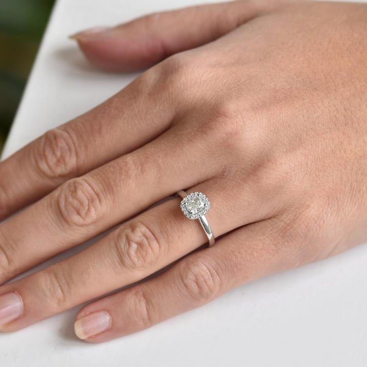 Verlobungsring aus Gold mit Prinzess-Diamanten Eleria 19743