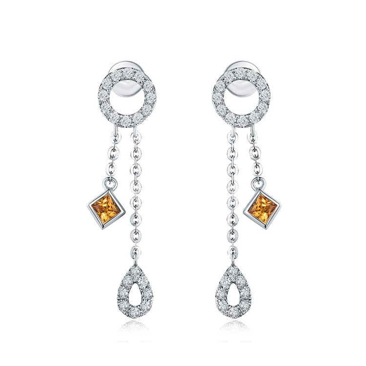 Ohrringe mit Saphiren