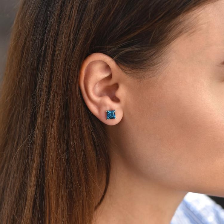 Goldene Ohrringe mit Topasen Enola 46082