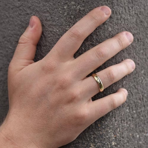 Memoire Ring mit Diamanten und Herrenring Lowum