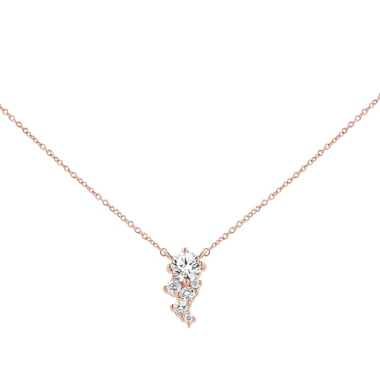 Cluster Kette mit Lab Grown Diamanten Barto 148547