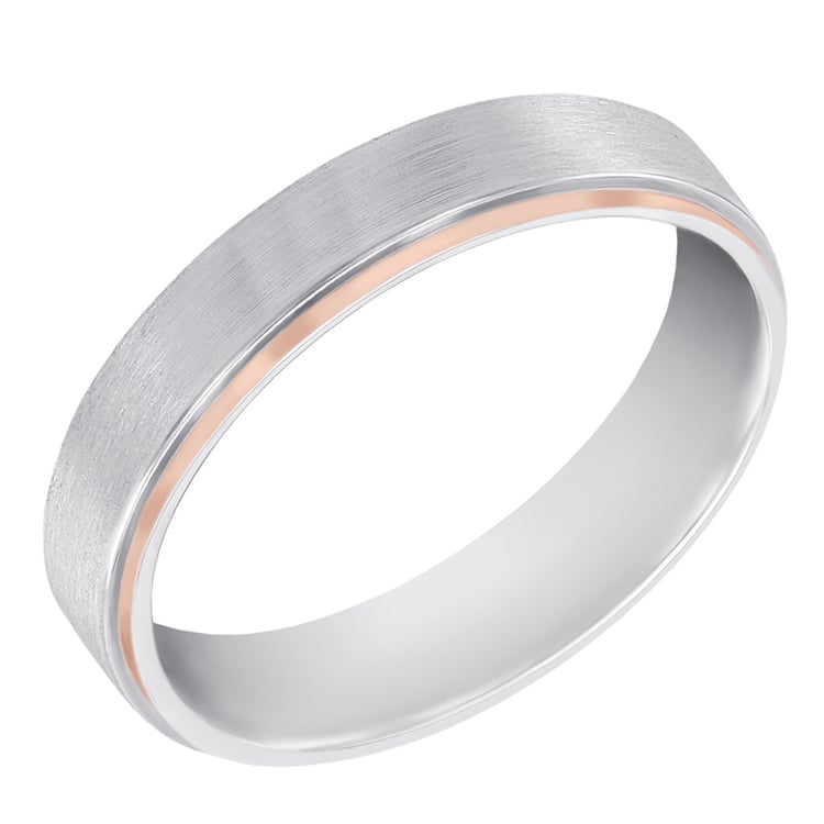 Moderne Eheringe aus kombiniertem Gold Mouline 45225