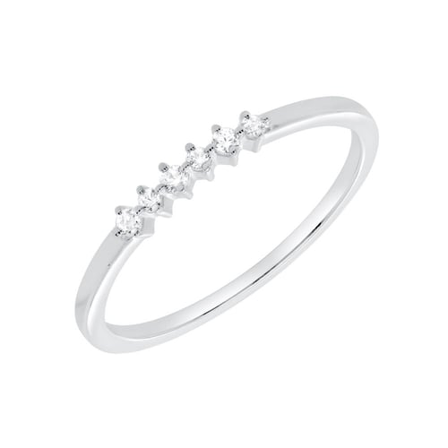Minimalistischer Ring aus Gold mit Diamanten Casper