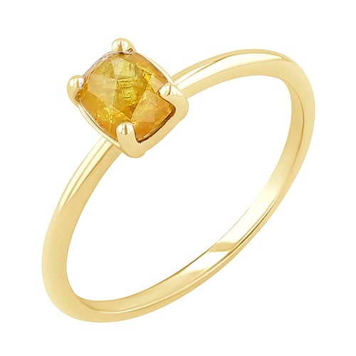 Goldener Ring mit Salt and Pepper Diamanten Reeva