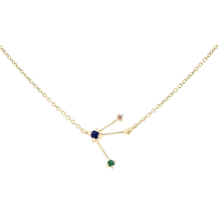 Halskette mit Tierkreiszeichen Taurus