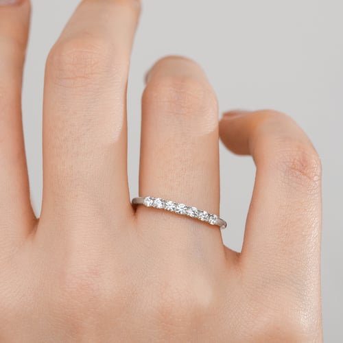 Goldener Memoryring mit Lab Grown Diamanten Albin