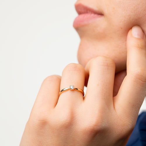 Eleganter Verlobungsring mit Lab Grown Diamanten Ximena