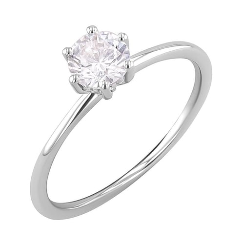 Verzierter Verlobungsring mit Diamanten Donia