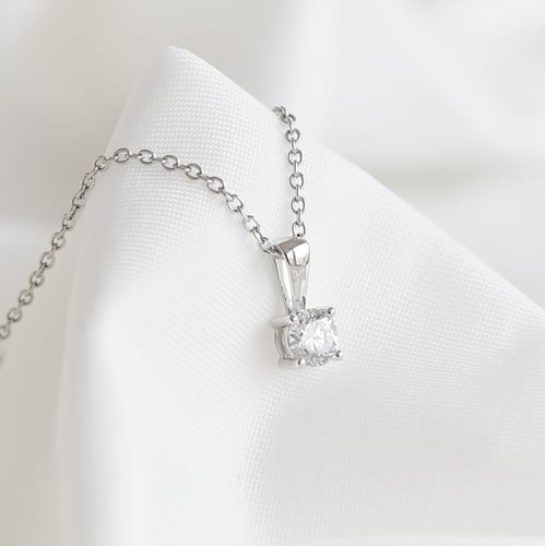 Silberner Anhänger mit Lab Grown Diamanten mit wählbarem Karatgewicht Alexen