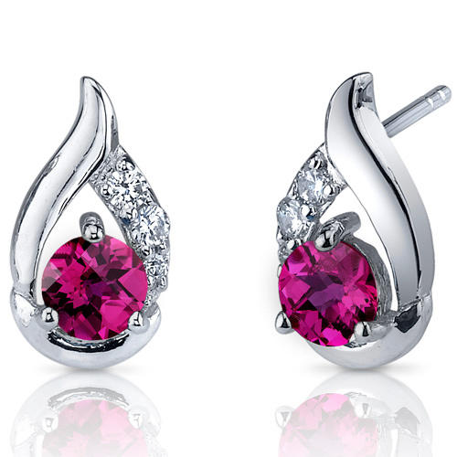 Silbernes Schmuckset mit Rubinen Finees 10780